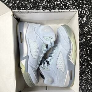 Jordan Air Jordan 5 Retro Blue Bird DD9336-400 Womens Suede Sneakers Blue